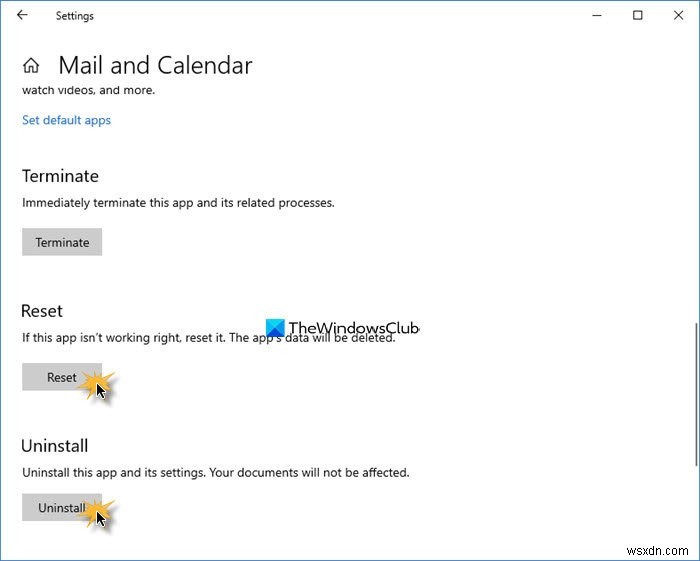 Lỗi 0x80048802, Không thể chuyển tiếp hoặc gửi Email bằng ứng dụng Thư trong Windows 10 