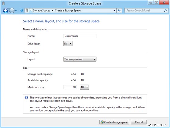 Cách sử dụng Storage Spaces trong Windows 11/10 