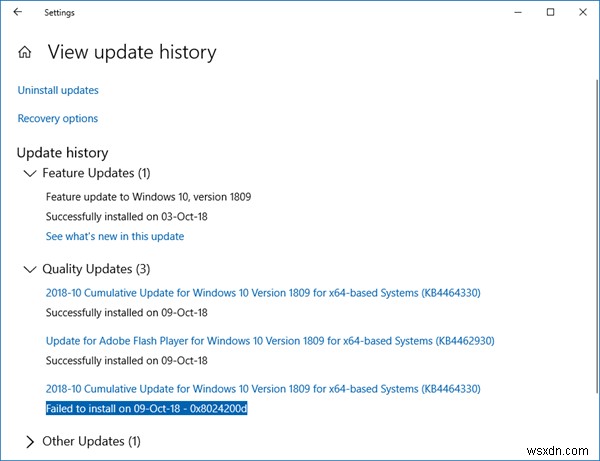 Không cài đặt được Windows Update với mã lỗi 0x8024200D 