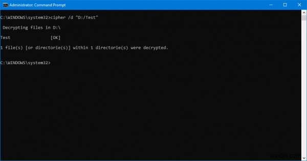 Cách giải mã các tệp và thư mục được mã hóa EFS trong Windows 11/10 
