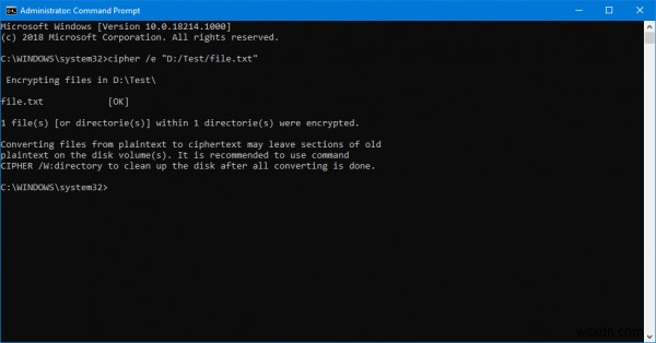 Cách mã hóa tệp bằng Mã hóa EFS trên Windows 11/10 