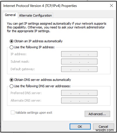 Tắt hoặc Bật DHCP cho Ethernet hoặc Wi-Fi trong Windows 11/10 