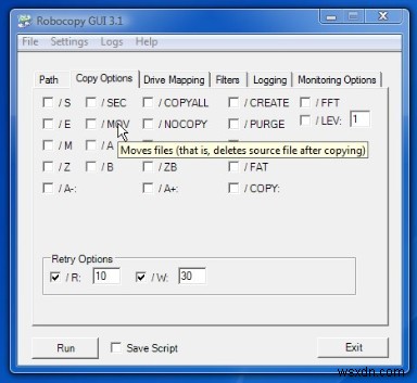 Robocopy trong Windows 11/10 &Microsoft Robocopy GUI 