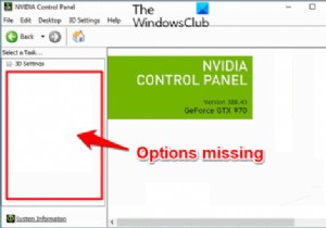 Bảng điều khiển NVIDIA bị thiếu trên Windows 11/10 