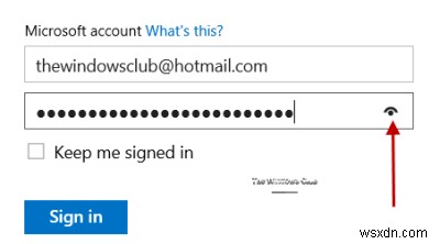 Cách bật hoặc tắt Nút tiết lộ mật khẩu trong Windows 11/10 