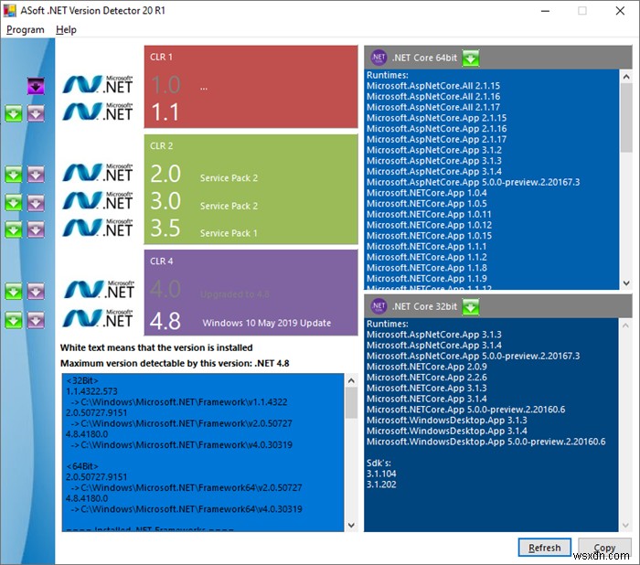 Cách kiểm tra phiên bản .NET Framework được cài đặt trên PC chạy Windows 10 