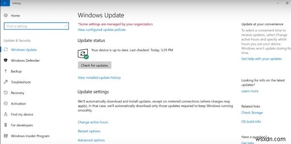 Giải thích về Windows 10 Update Servicing Cadence 
