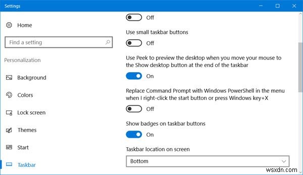 Bật hoặc tắt Hiển thị huy hiệu trên các nút Thanh tác vụ trong Windows 10 