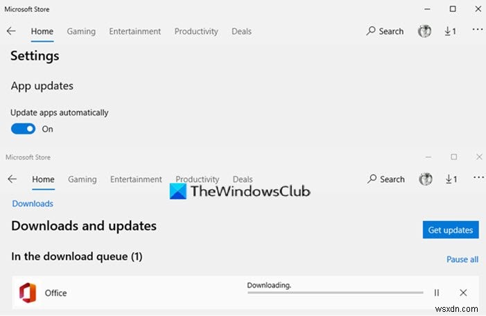 Các ứng dụng Microsoft Store không tự động cập nhật trong Windows 11/10 