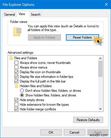 Windows 11/10 quên cài đặt Folder View? Tăng kích thước bộ nhớ cache của nó! 