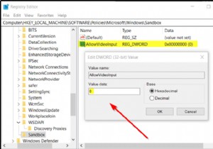 Cách bật hoặc tắt Đầu vào Video trong Windows Sandbox 
