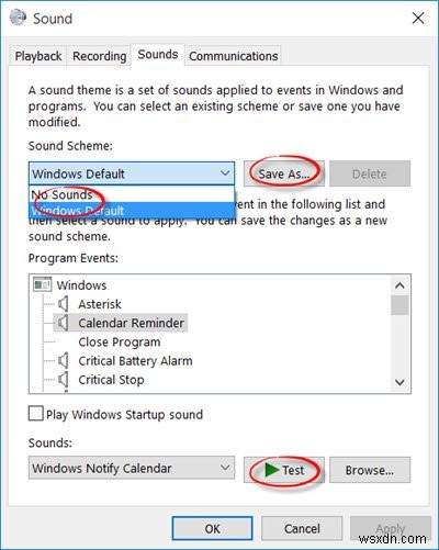 Cách tắt thông báo và âm thanh hệ thống trong Windows 10 