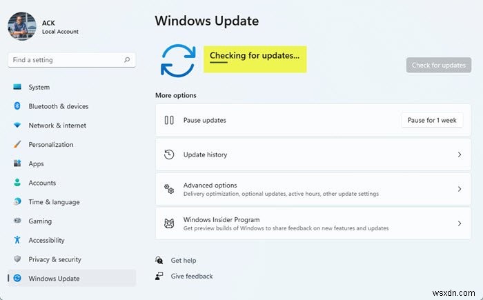 Kiểm tra các bản cập nhật có vĩnh viễn trong Windows 11/10 