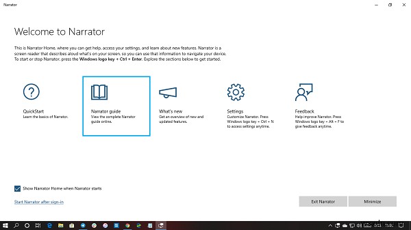 Cách bật và sử dụng Trình tường thuật trong Windows 10 