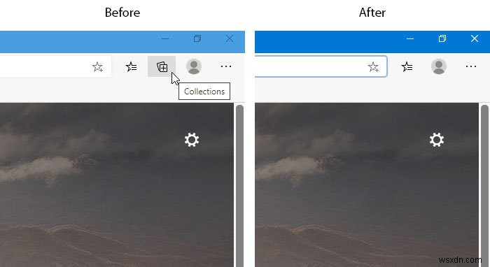 Cách hiển thị hoặc ẩn nút Bộ sưu tập trong trình duyệt Microsoft Edge 