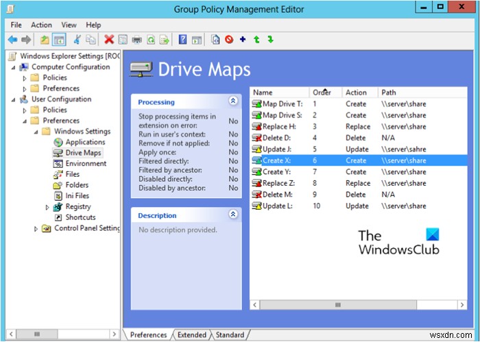 Cách ánh xạ Drive bằng Tùy chọn chính sách nhóm trên Windows 11/10 