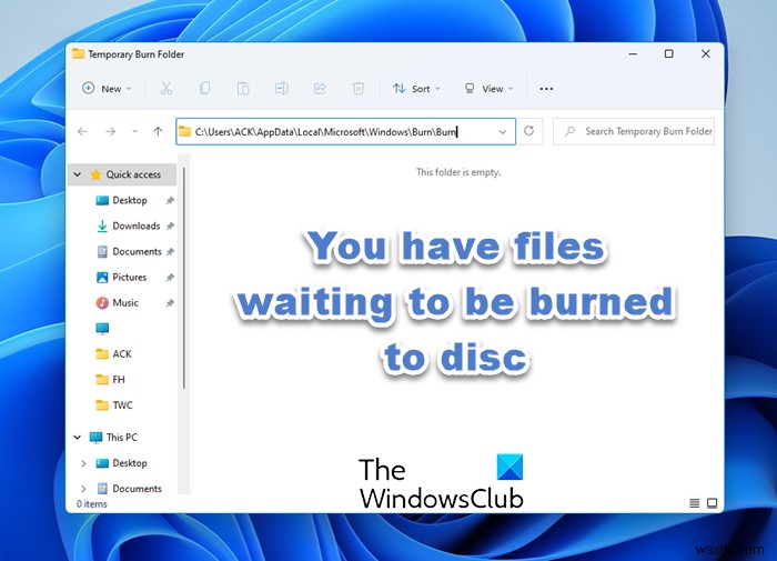 Bạn có các tệp đang chờ được ghi ra đĩa trong Windows 11/10 