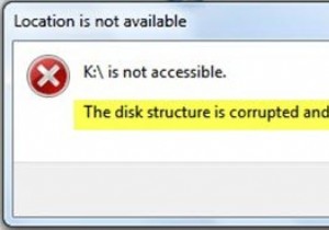 Cấu trúc đĩa bị hỏng và không thể đọc được trên Windows 10 