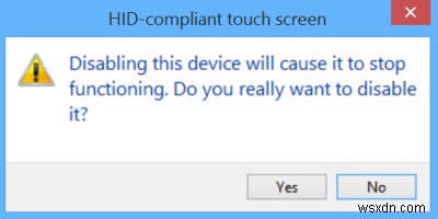 Cách tắt Màn hình cảm ứng trong Windows 11/10 