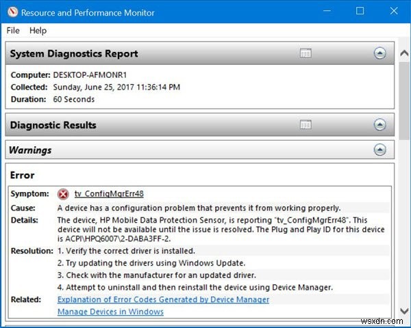 Báo cáo sức khỏe không khả dụng trong Windows 10/11 