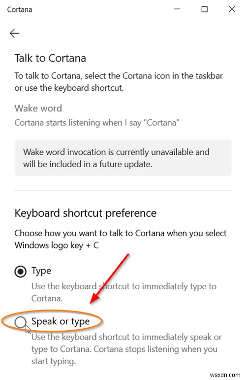 Cách nói hoặc nhập vào Cortana trong Windows 10 