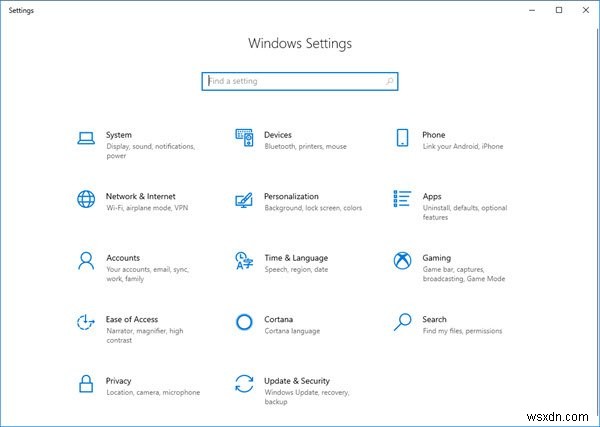 Cách mở và sử dụng Cài đặt Windows 10 