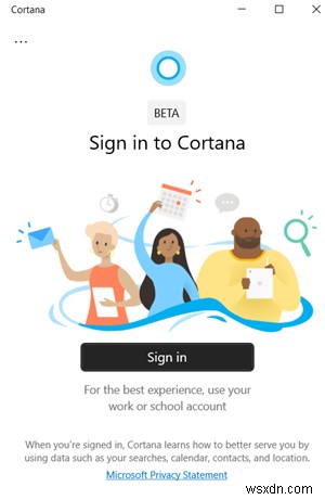 Không thể đăng nhập vào ứng dụng Cortana trên Windows 10 