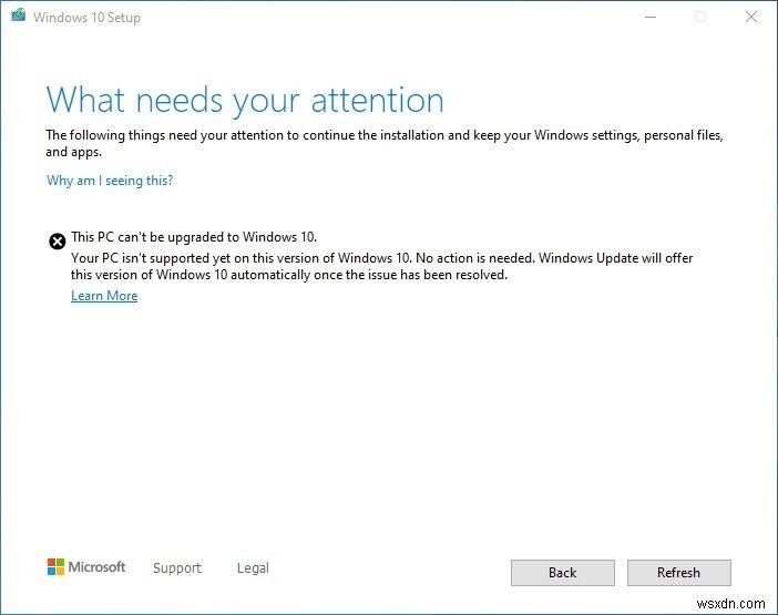 Không thể nâng cấp PC này lên Windows 10 do các vấn đề về Không gian lưu trữ chẵn lẻ 