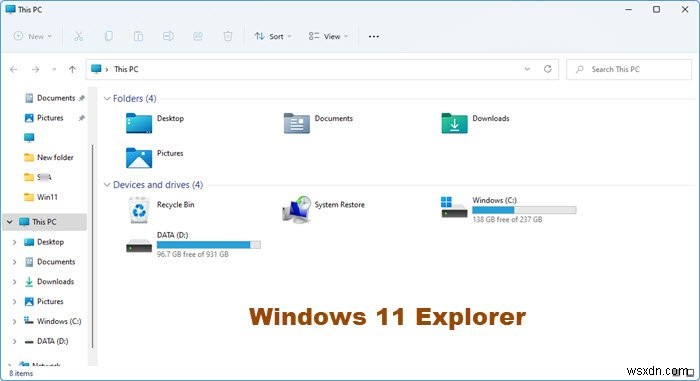 Đặt File Explorer mở PC này thay vì Truy cập nhanh trong Windows 11/10 