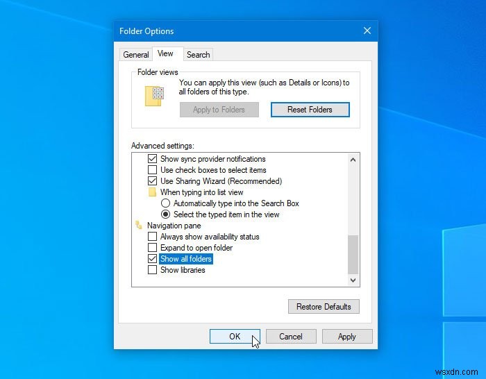 Cách thêm Thùng rác vào Ngăn dẫn hướng File Explorer của Windows 11/10 