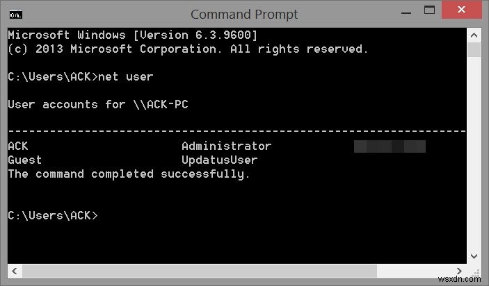 Cách sử dụng lệnh Net User cho quản trị viên trong Windows 11/10 