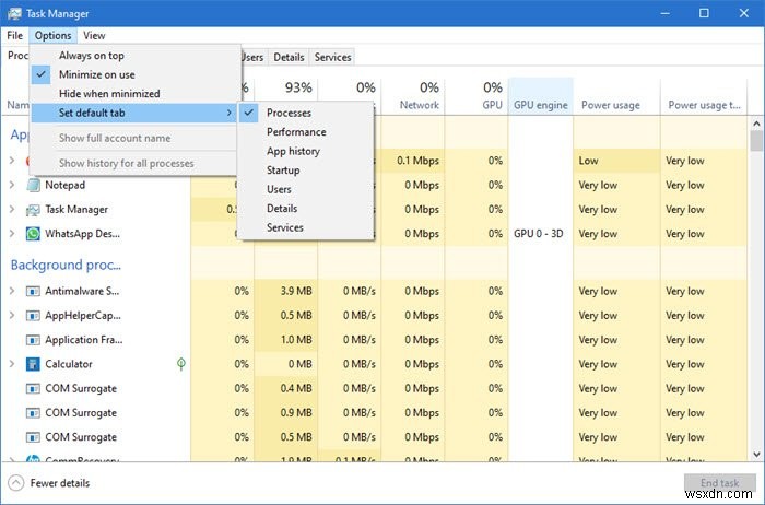 Mẹo và Thủ thuật của Trình quản lý Tác vụ Windows mà bạn có thể không biết 