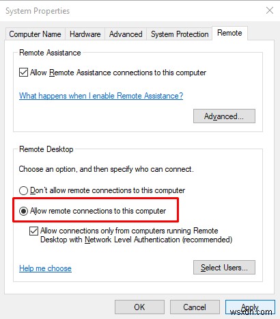 Cách khắc phục Mã lỗi máy tính từ xa 0x204 trên Windows 11/10 