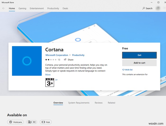 Khắc phục:Cortana không khả dụng trên Windows 10 