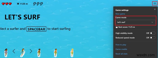 Cách chơi trò chơi Lướt sóng mới trong Microsoft Edge 
