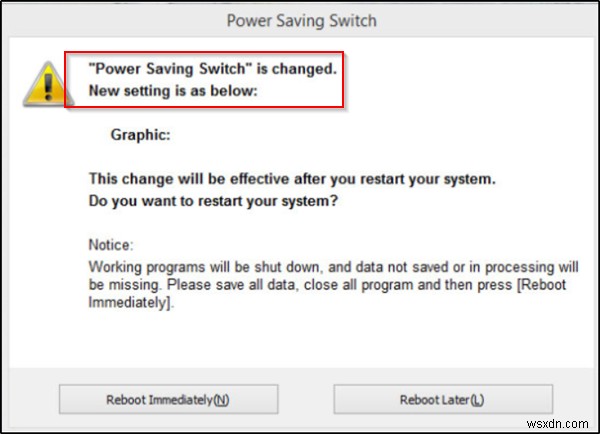 Sự cố Công tắc tiết kiệm điện đã được thay đổi trên Windows 11/10 