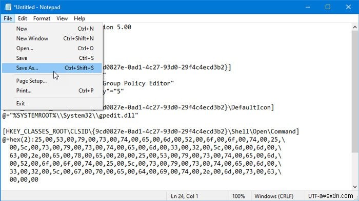 Cách thêm Local Group Policy Editor vào Control Panel 