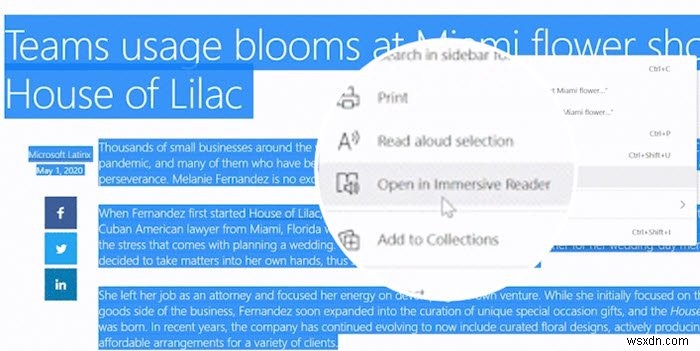 Microsoft Edge có Từ điển Hình ảnh, Bản dịch và Cải tiến của Trình đọc nhập vai 