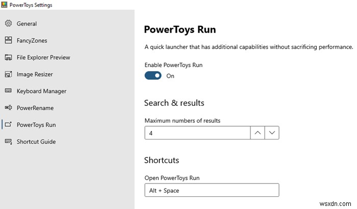 Cách sử dụng PowerToys Run và Trình quản lý bàn phím PowerToy 