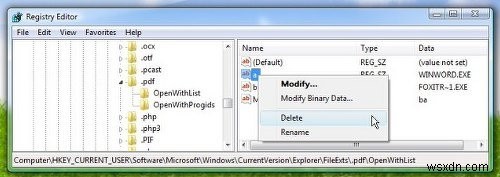 Cách xóa Chương trình khỏi menu Mở Bằng trong Windows 11/10 