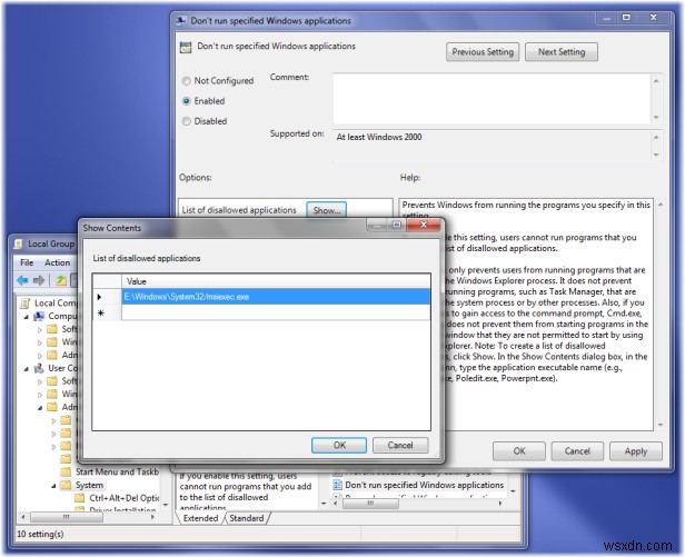 Cách chặn người dùng cài đặt hoặc chạy chương trình trong Windows 11/10 