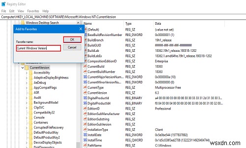Cách thêm hoặc xóa Mục ưa thích trong Windows Registry 