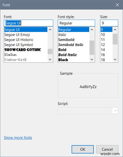 Chuyển đến bất kỳ khóa nào bằng thanh địa chỉ, thay đổi phông chữ trong Registry Editor trên Windows 11/10 