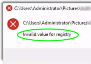 Giá trị không hợp lệ cho lỗi đăng ký cho JPG, PNG khi xem tệp hình ảnh trên Windows10 