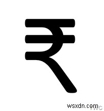 Biểu tượng tiền tệ Rupee Ấn Độ:Cách sử dụng phím tắt trong Windows 11/10 