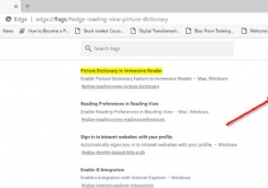 Bật Từ điển hình ảnh trong Trình đọc nhập vai trong trình duyệt Edge 