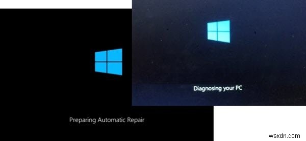 Windows bị kẹt trên màn hình Chẩn đoán PC hoặc Chuẩn bị sửa chữa tự động 