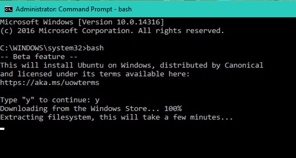 Cách chạy Bash trên Ubuntu trên Windows 11/10 