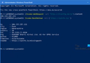 Cách lấy địa chỉ IP công cộng bằng PowerShell trong Windows 10 