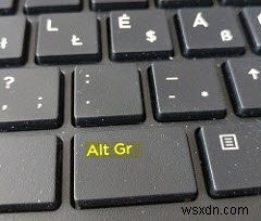 Làm cách nào để bật hoặc tắt phím Alt Gr trên Bàn phím Windows 